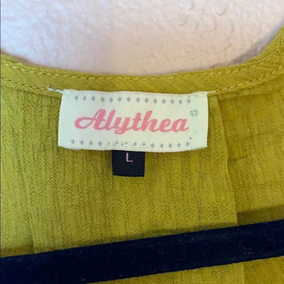 Mustard Colored Blouse - Picture 3 of 4